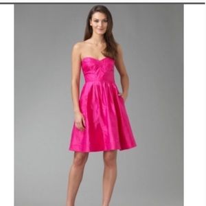 Diane Von Furstenberg Pink Silk Strapless dress